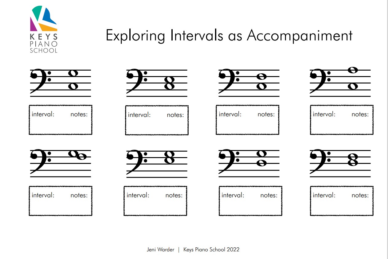 Keys Piano School Intervals